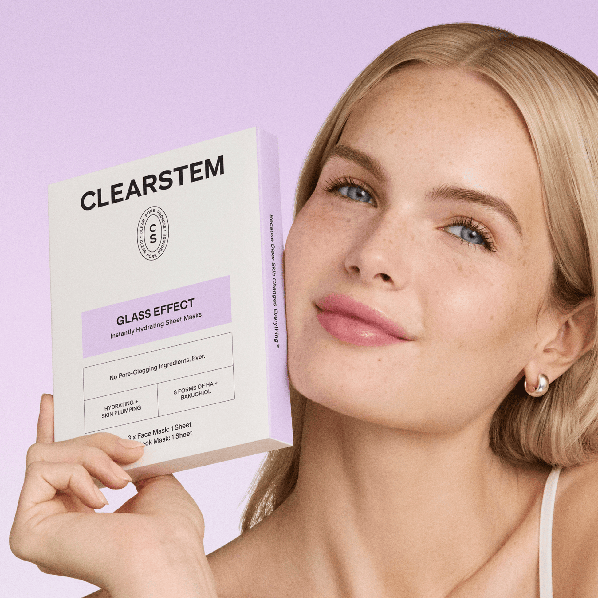 GLASS EFFECT Face + Neck Sheet Masks