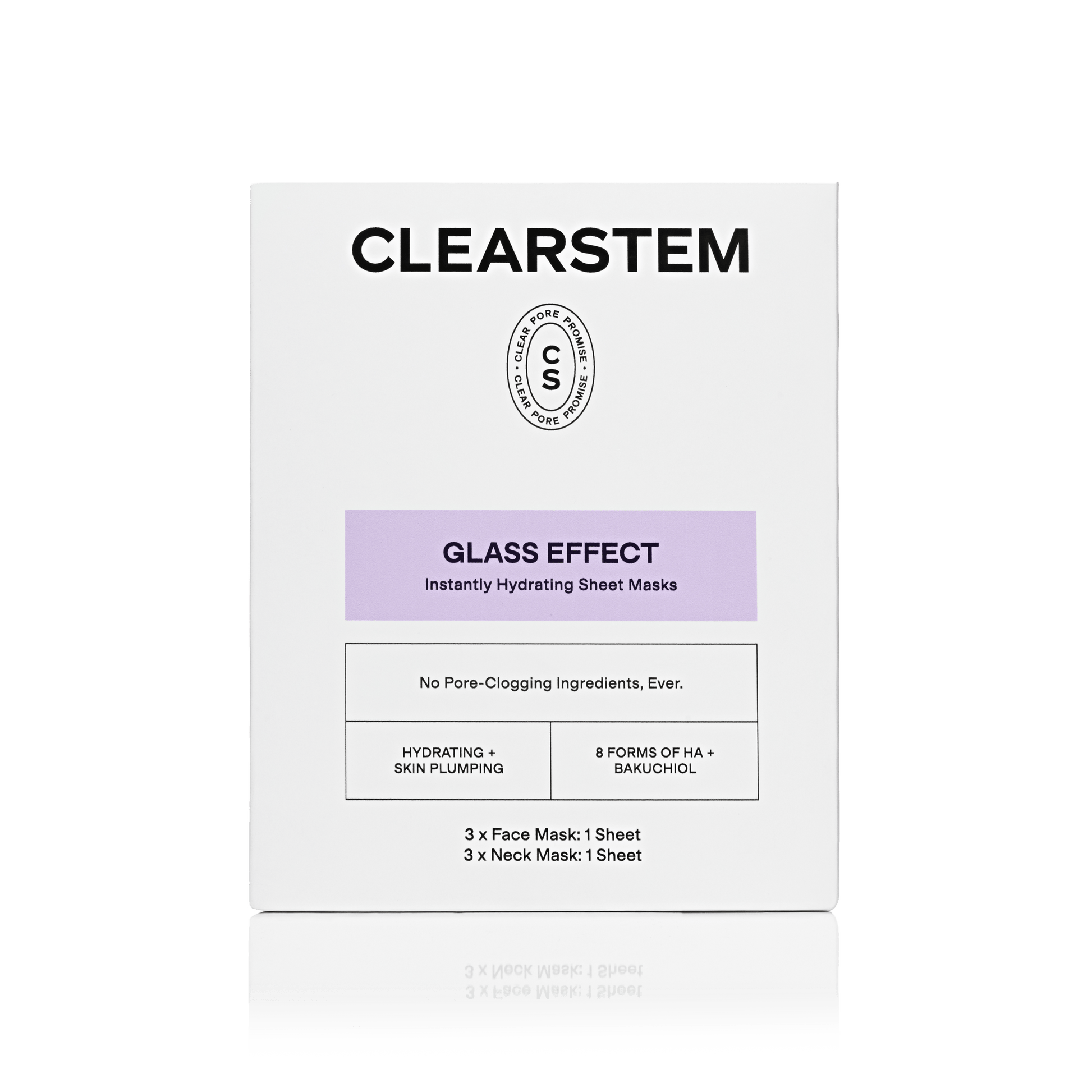 GLASS EFFECT Face + Neck Sheet Masks